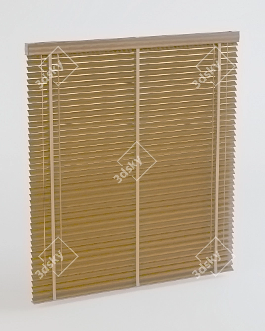 Sleek & Stylish Venetian Blinds 3D model image 1