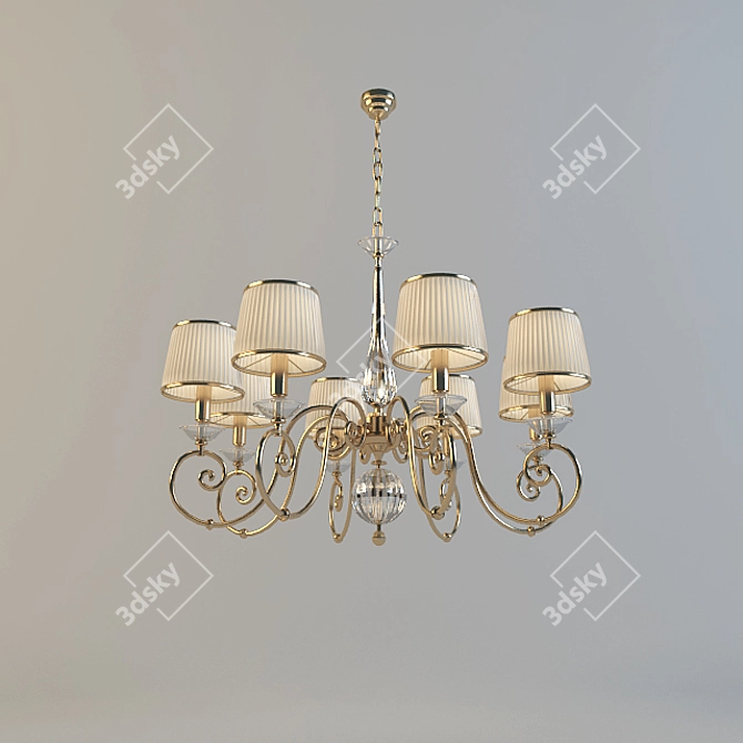 Classic Zonca Chandelier, Art. 31105 3D model image 1