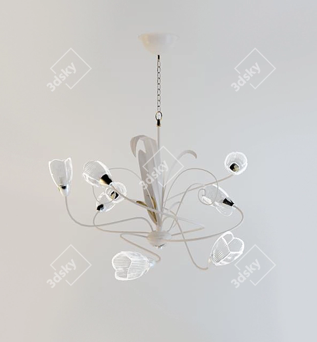 Elegant Masca Chandelier 3D model image 1