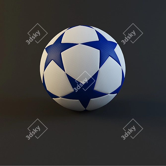 Ultimate Champion League Soccer Ball 3D model image 1