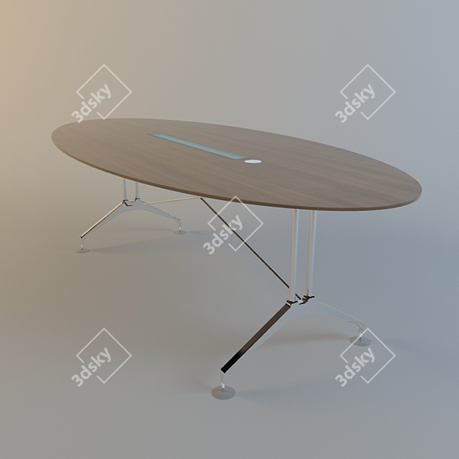 Versatile Conference Table by Unforgettable Design 3D model image 1
