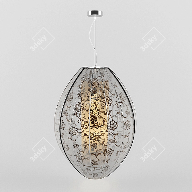 Title: Country House Hanging Lamp 3D model image 1