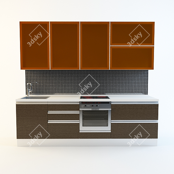 AIR Kitchen: Sleek and Stylish 3D model image 1