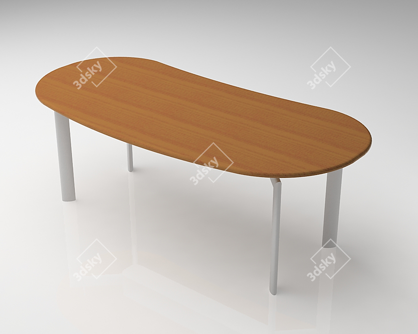 Iceland Table: Sleek and Stylish 3D model image 1