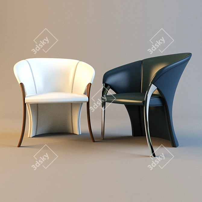 Modern Designer 2082 Calla Chair 3D model image 1