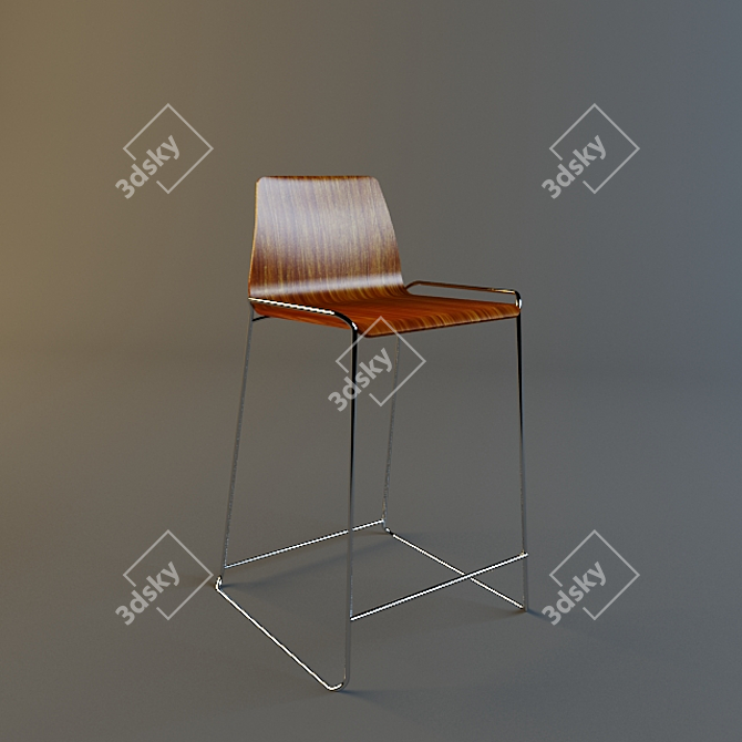 Marina Bar Stool 3D model image 1