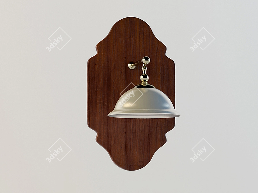 Elegant Wall Sconce for Ambiance 3D model image 1