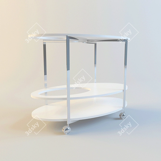 Elegant Serving Table by Tonin 3D model image 1