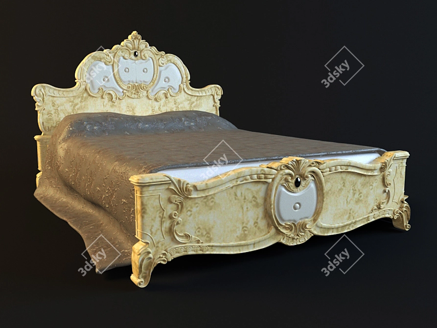  Barocco Camelgroup Bed 3D model image 1