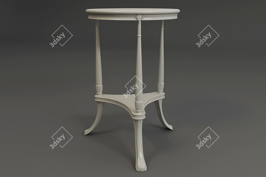 Classic Table 3D model image 1