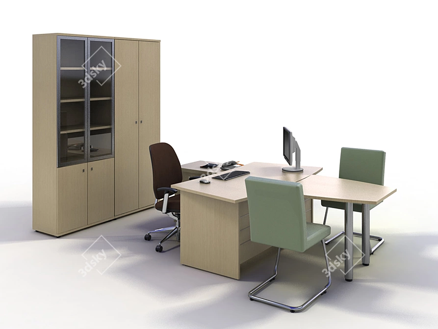 Sberbank Office Furniture 3D model image 1