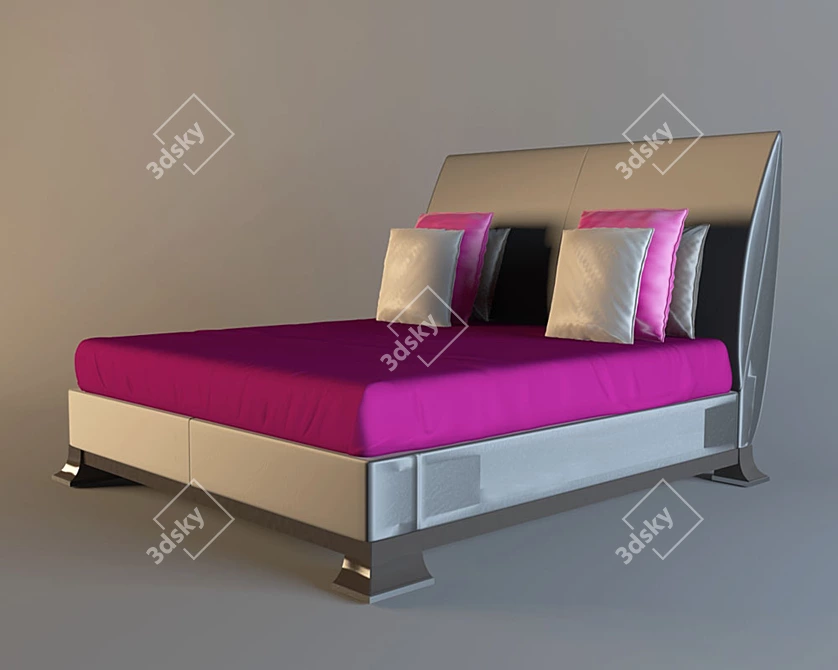 Luxury Italian Bed: TURRI Evolution 3D model image 1