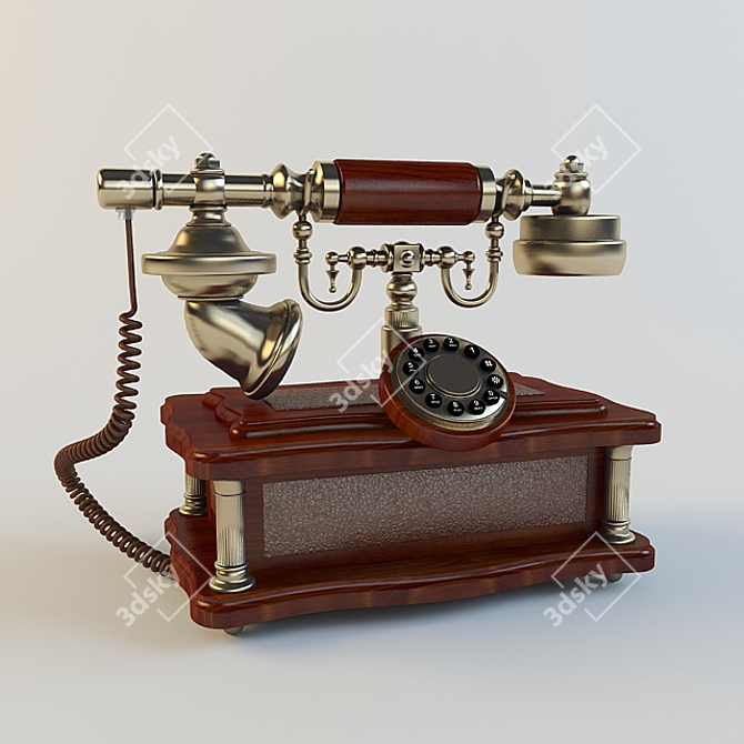 Title: Vintage Phone 3D model image 1