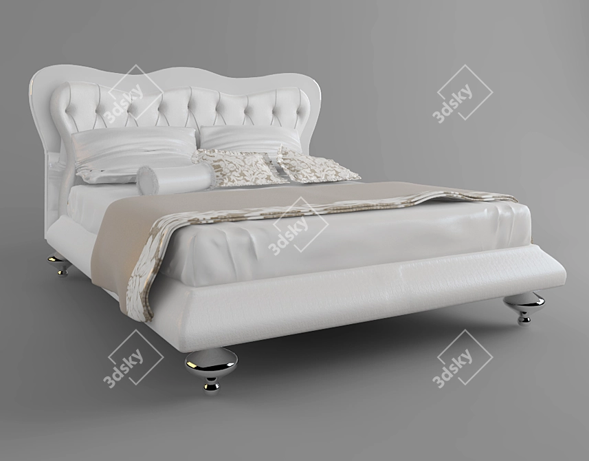 Title: Ardeco-Inspired Bed for Stylish Bathrooms 3D model image 1