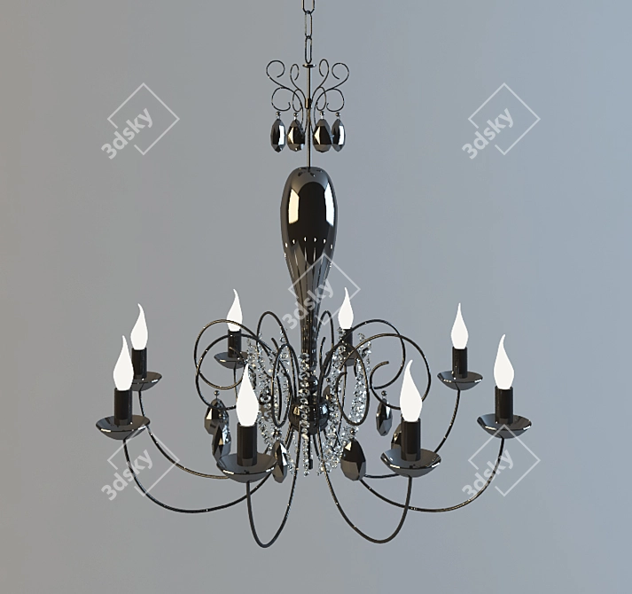 Elegant Classical Chandelier 3D model image 1