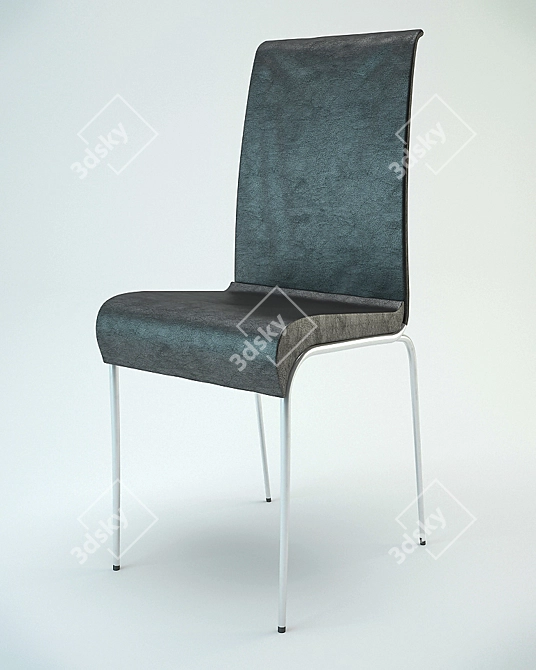 Grazia Metal Chair: Sleek and Stylish 3D model image 1