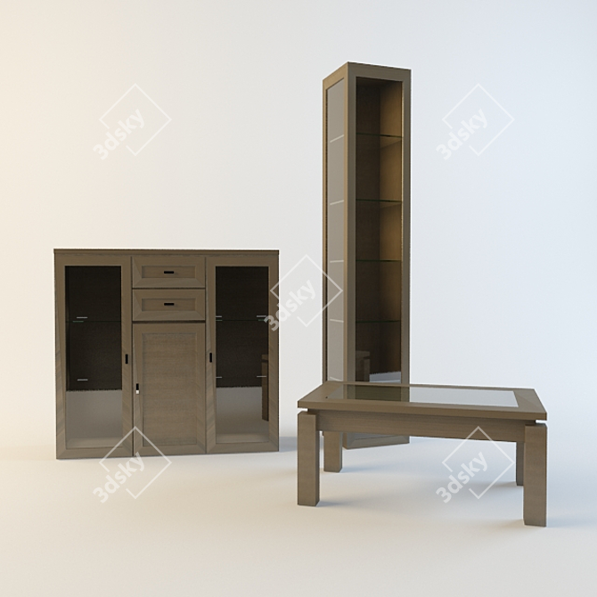 Ornate Furniture by Lazurit 3D model image 1