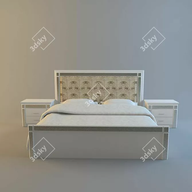 Texture Bed 3D model image 1