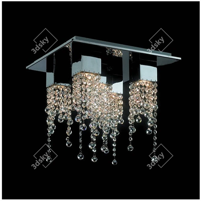 Elegant KingLong Ceiling Chandelier 3D model image 1