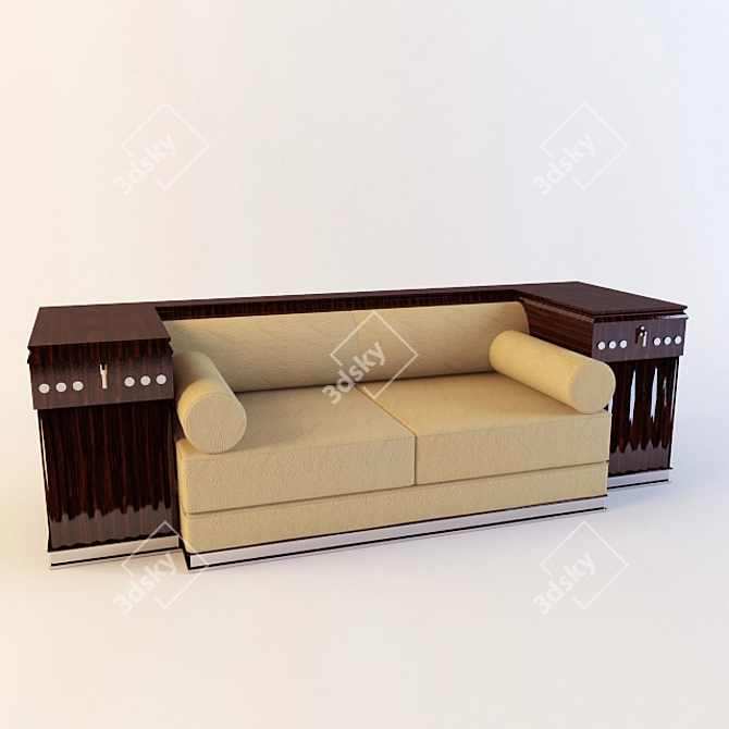 Elegant Fratelli Mascheroni Sofa 3D model image 1