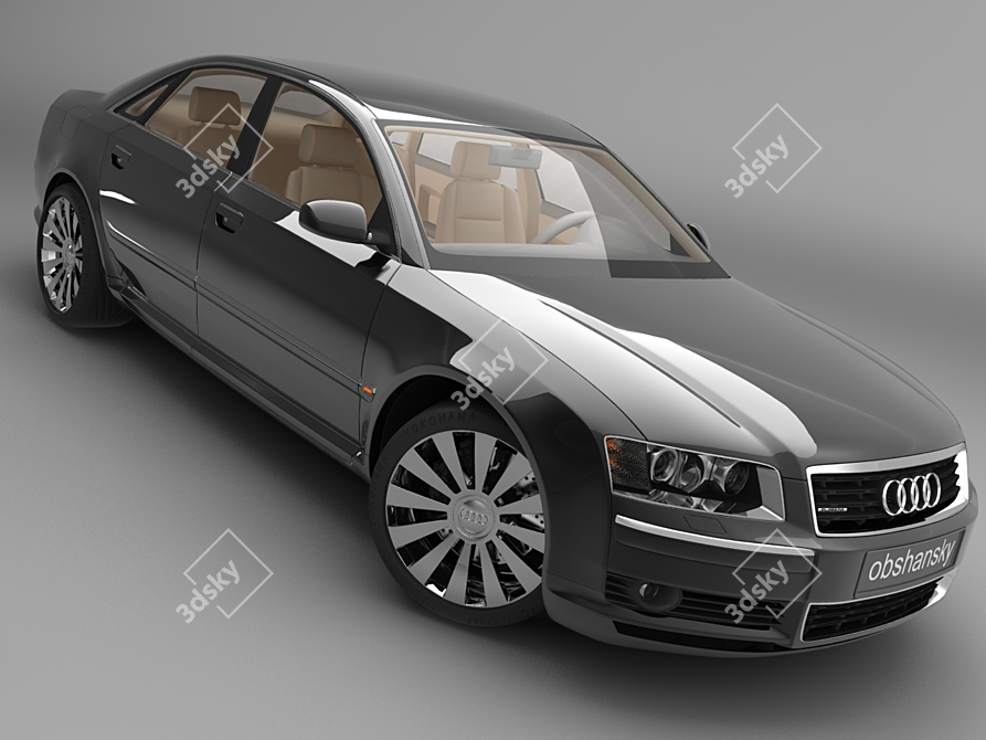 Premium Audi Quattro 4.2 3D Model 3D model image 1