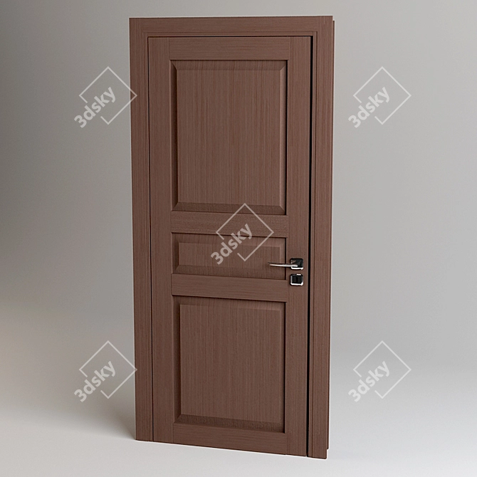 SJB Composito: Hidden Hinge Door 3D model image 1