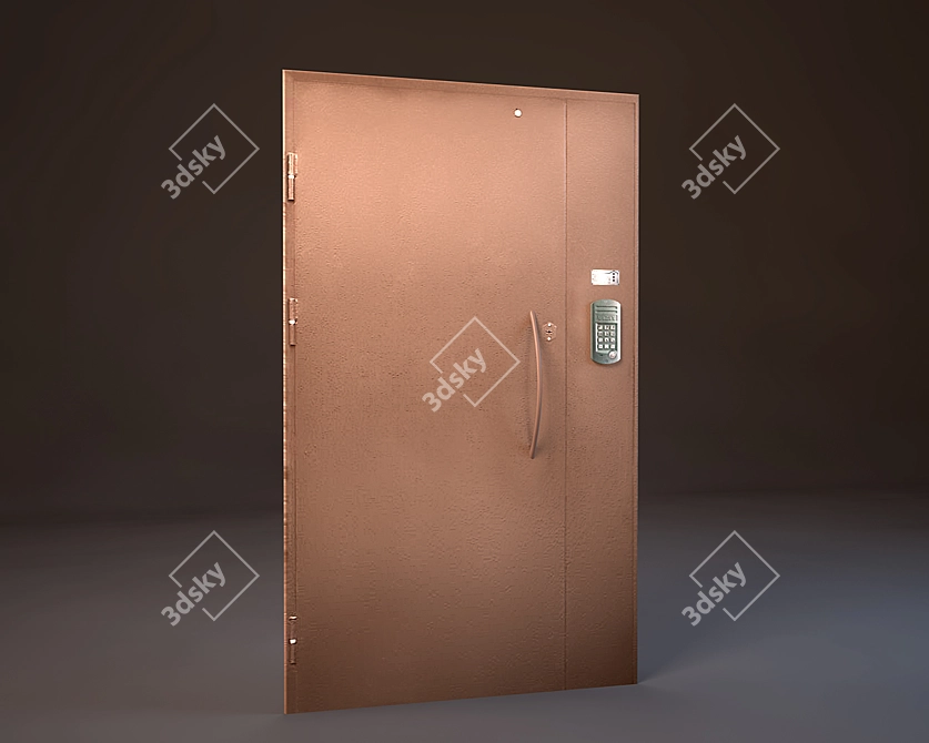 Secure Entry-Door Access 3D model image 1