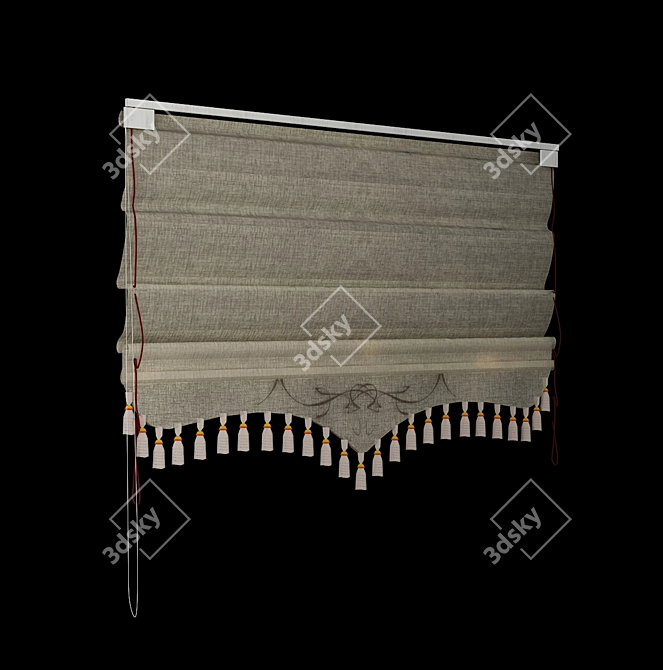 Mirotex Roman Blinds 3D model image 1