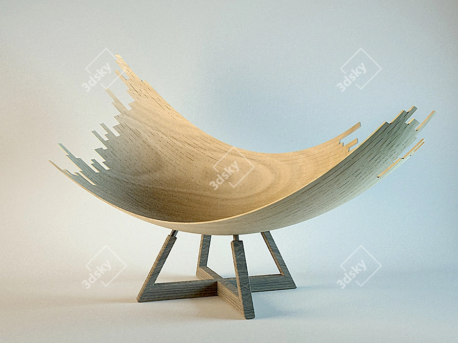 "Barca" Lounge Chair - Stylish and Comfortable Seating 3D model image 1