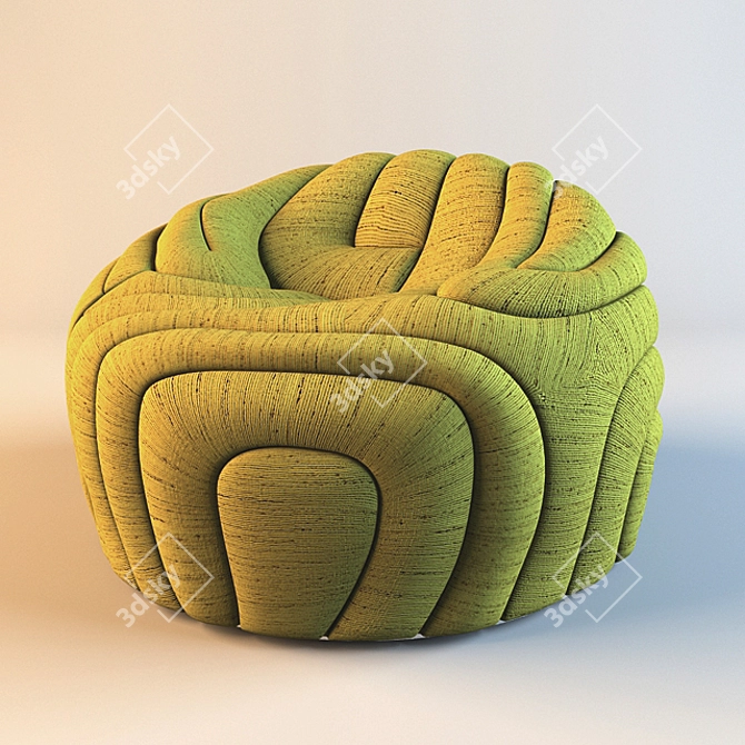 Gladis Lounge Chair - Aqua Creations' Chic Seating 3D model image 1