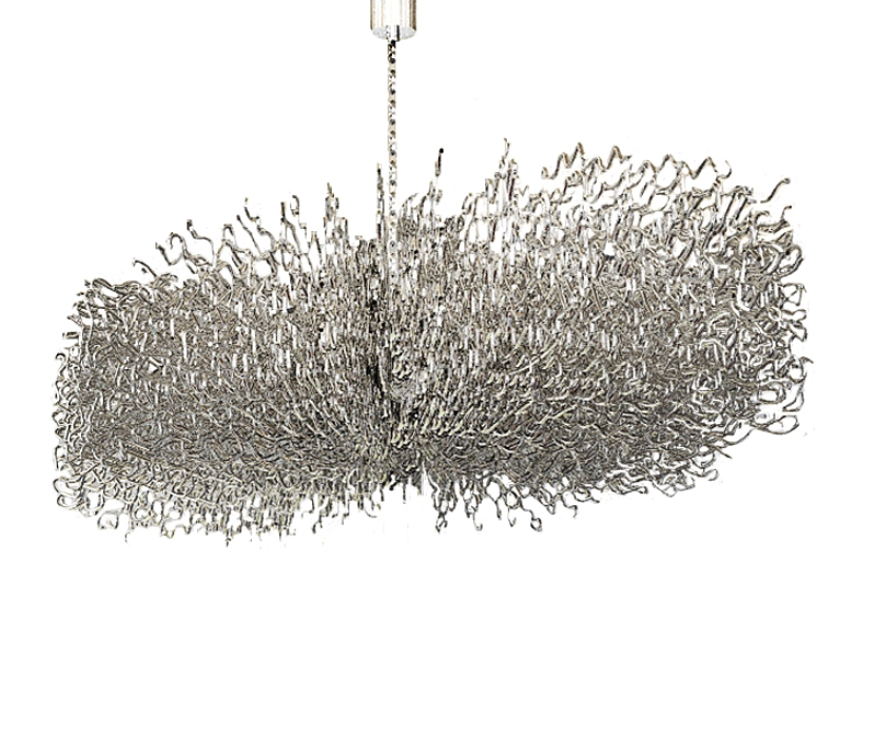 Oval Shape Chandelier | Modern Lighting 3D model image 1