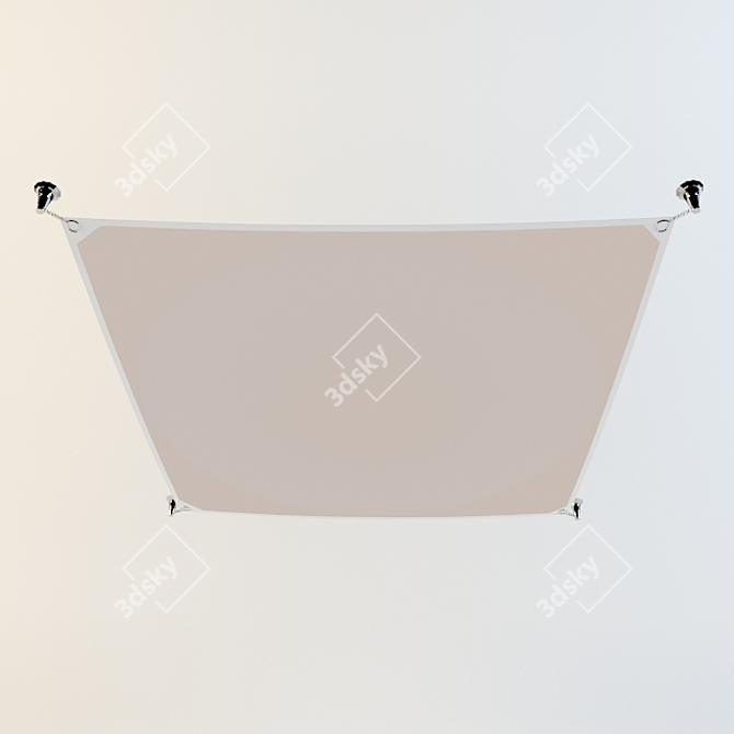 Elegant Suspended Ceiling Light 3D model image 1