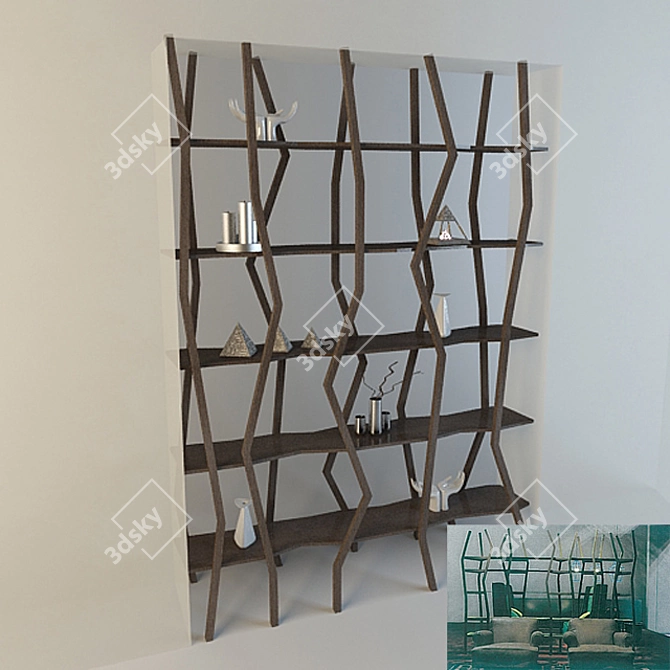 Versatile Partition Wall: Custom-made Solution 3D model image 1