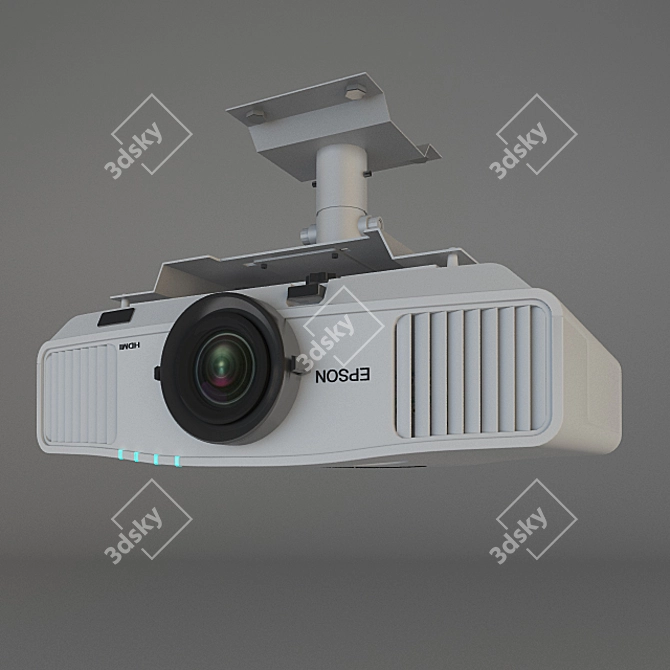Epson EB: Versatile Projector for All Your Presentation Needs 3D model image 1
