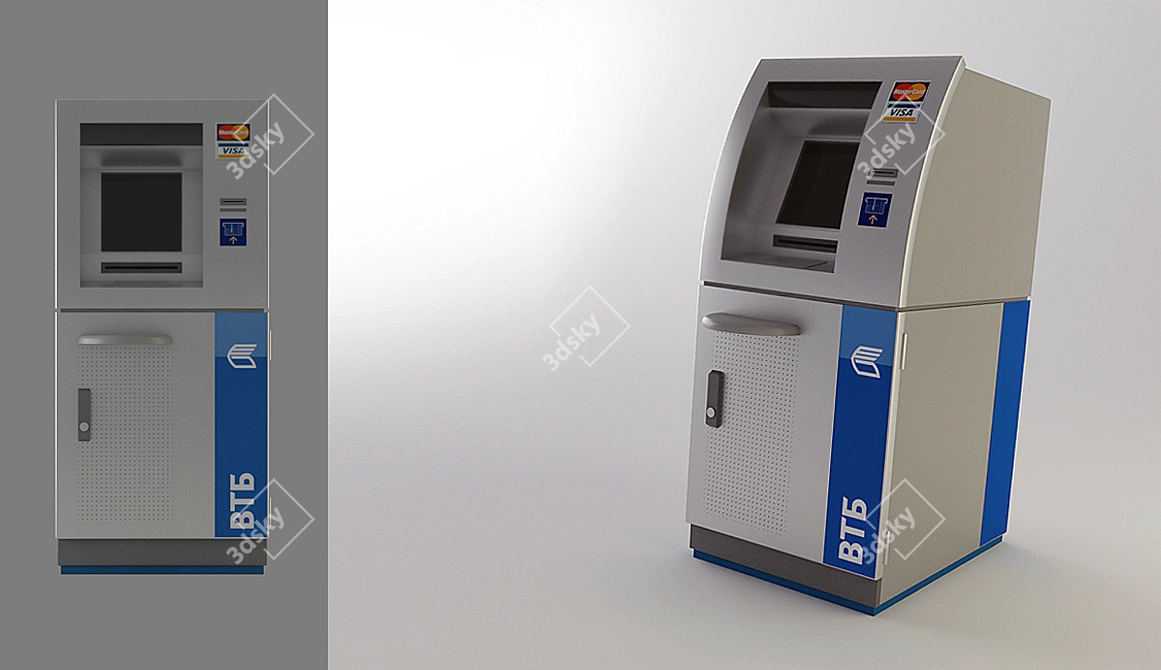 Smart ATM: Convenient Banking Solution 3D model image 1