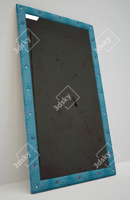 Denim Floor Mirror 3D model image 1