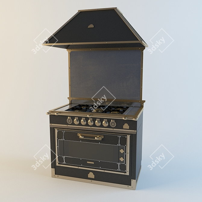 RGB110 Electric Stove 3D model image 1