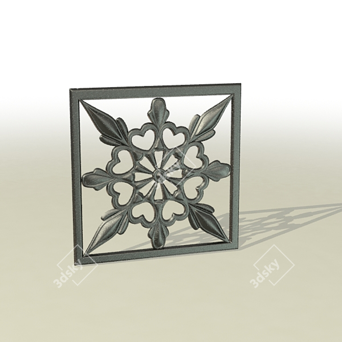 Kac3 Decorative Flower Module 3D model image 1