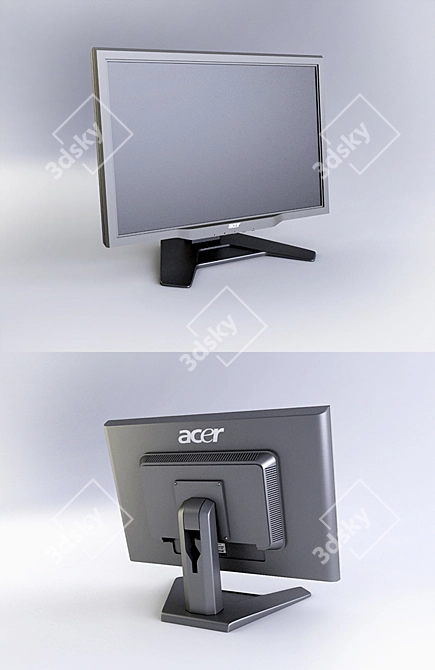 Acer LCD Monitor: High-quality, Versatile 3D model image 1