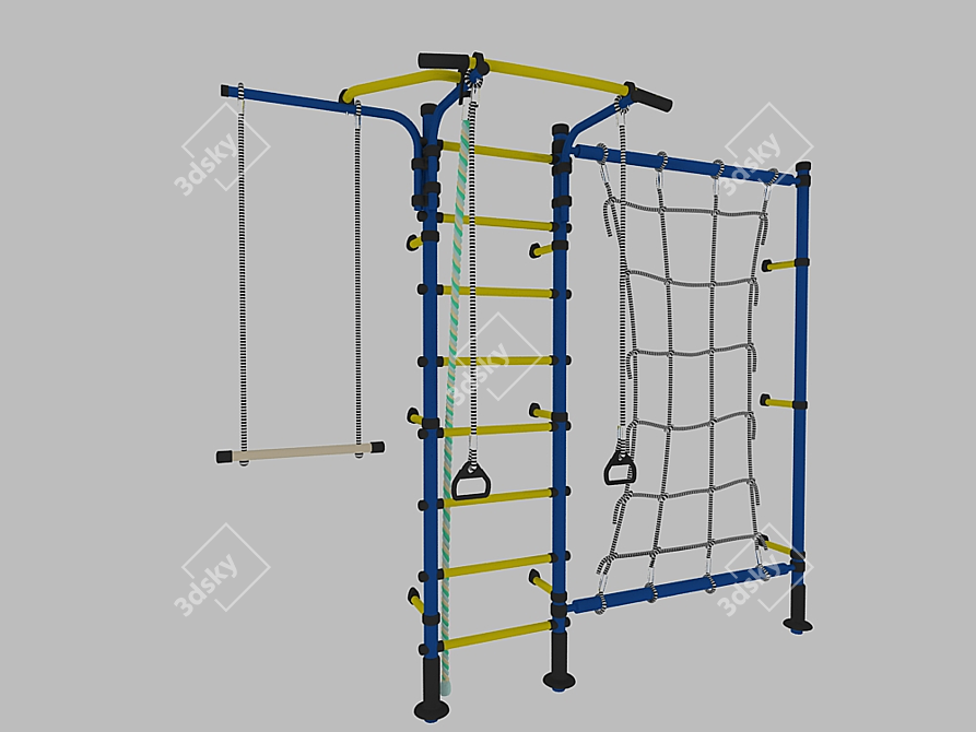 Swedish Kids Wall: Fun & Fitness 3D model image 1