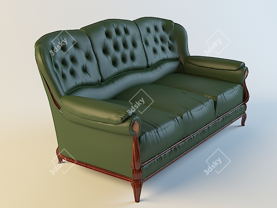 Aredo Italia Sofa 103108: Sleek and Stylish 3D model image 1