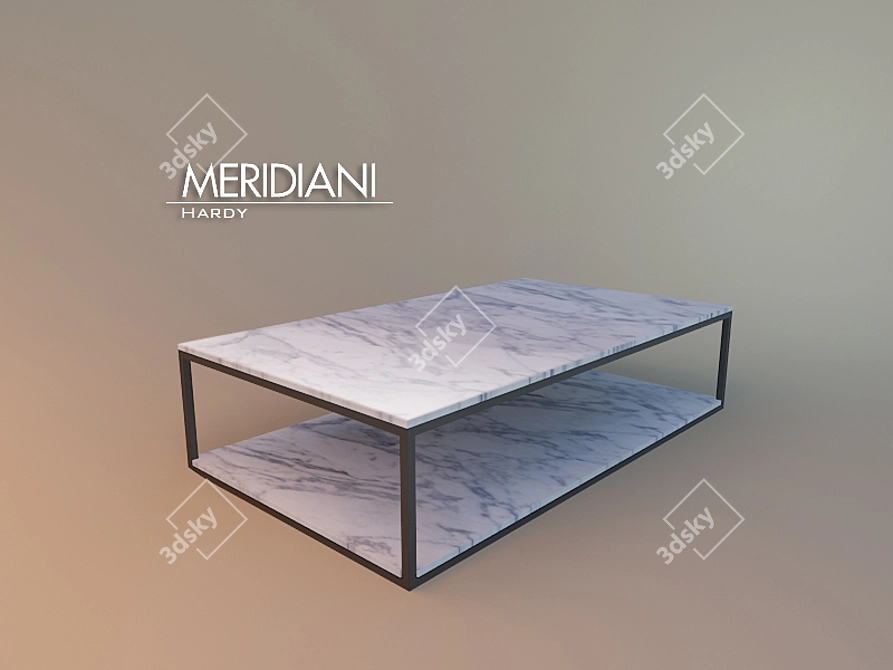 Hardy Minimalist Coffee Table 3D model image 1