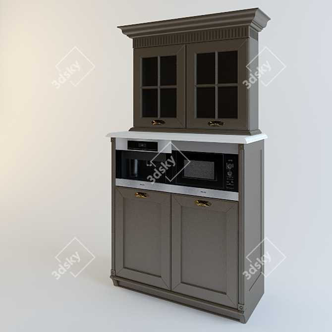 Modular Opera Aster: Stylish Servery 3D model image 1