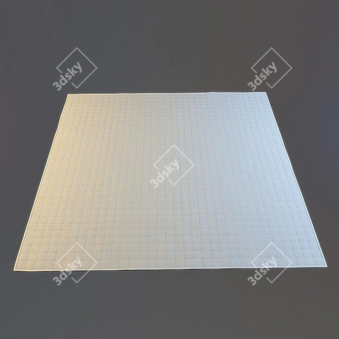 Luxury Oversized Area Rug 3D model image 1