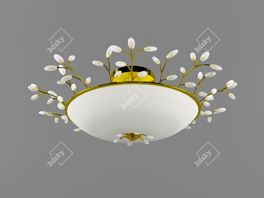 Branching Elegance: Exclusive Designer Chandelier 3D model image 1