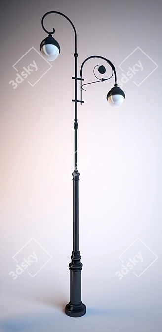 Vladivostok Street Lamp - Complete Set 3D model image 1