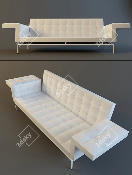 Elegant 3D Max Vray Sofa 3D model image 1