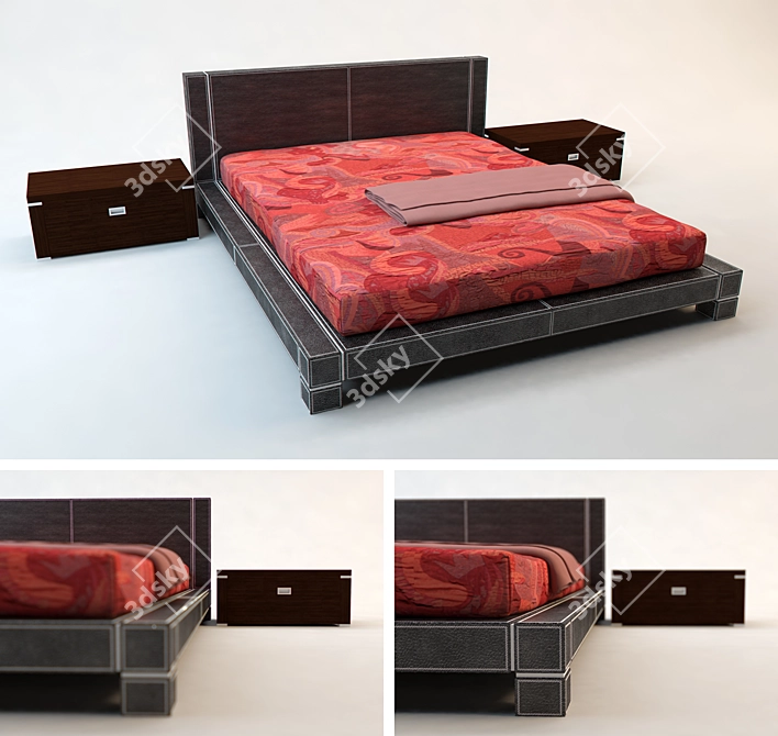 SMA Eros Bed 3D model image 1