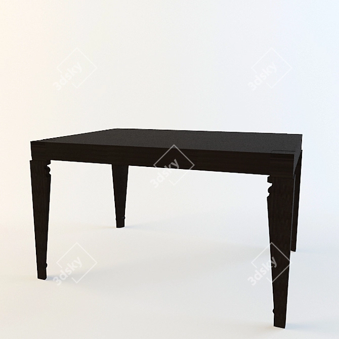 Elegant Ebanisteria Dining Table 3D model image 1