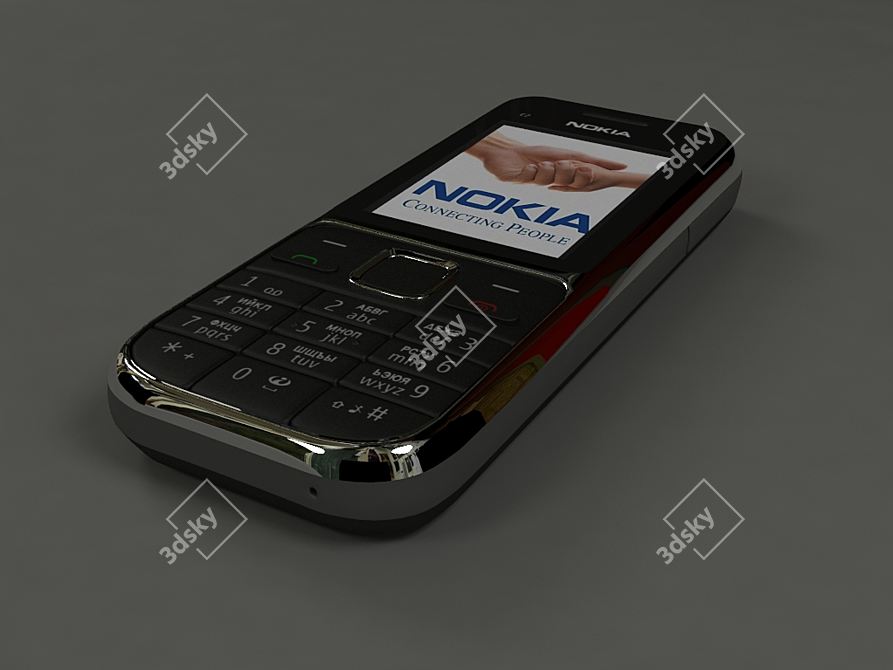 Classic and Reliable Nokia C2-01 3D model image 1